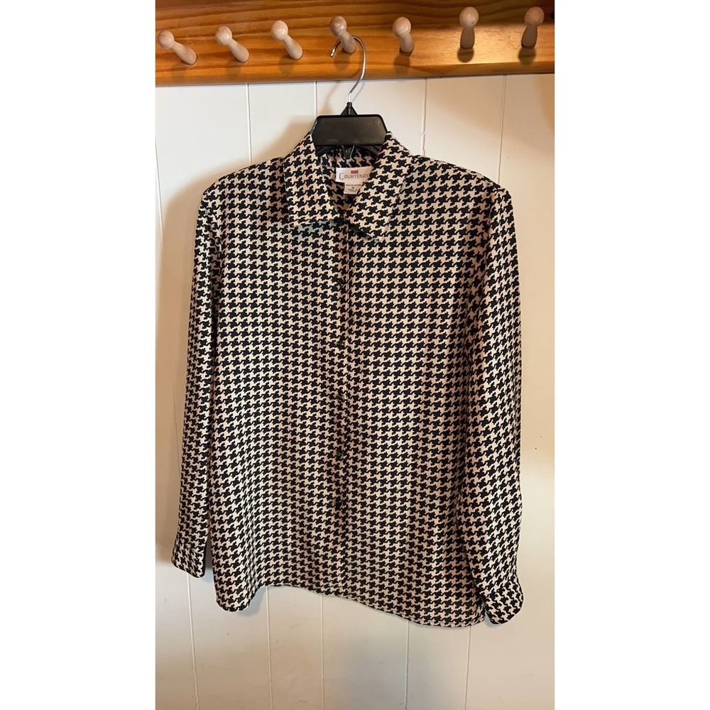 Courtenay‎ Houndstooth Polyester Shirt